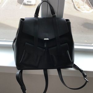 all saints captain leather backpack